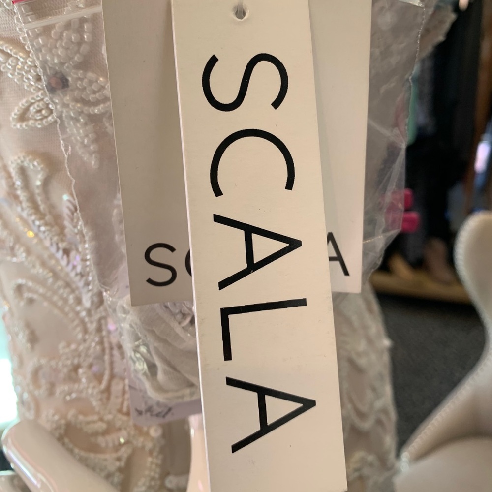 Scala Pink Strapless Gown - Picture 2 of 6